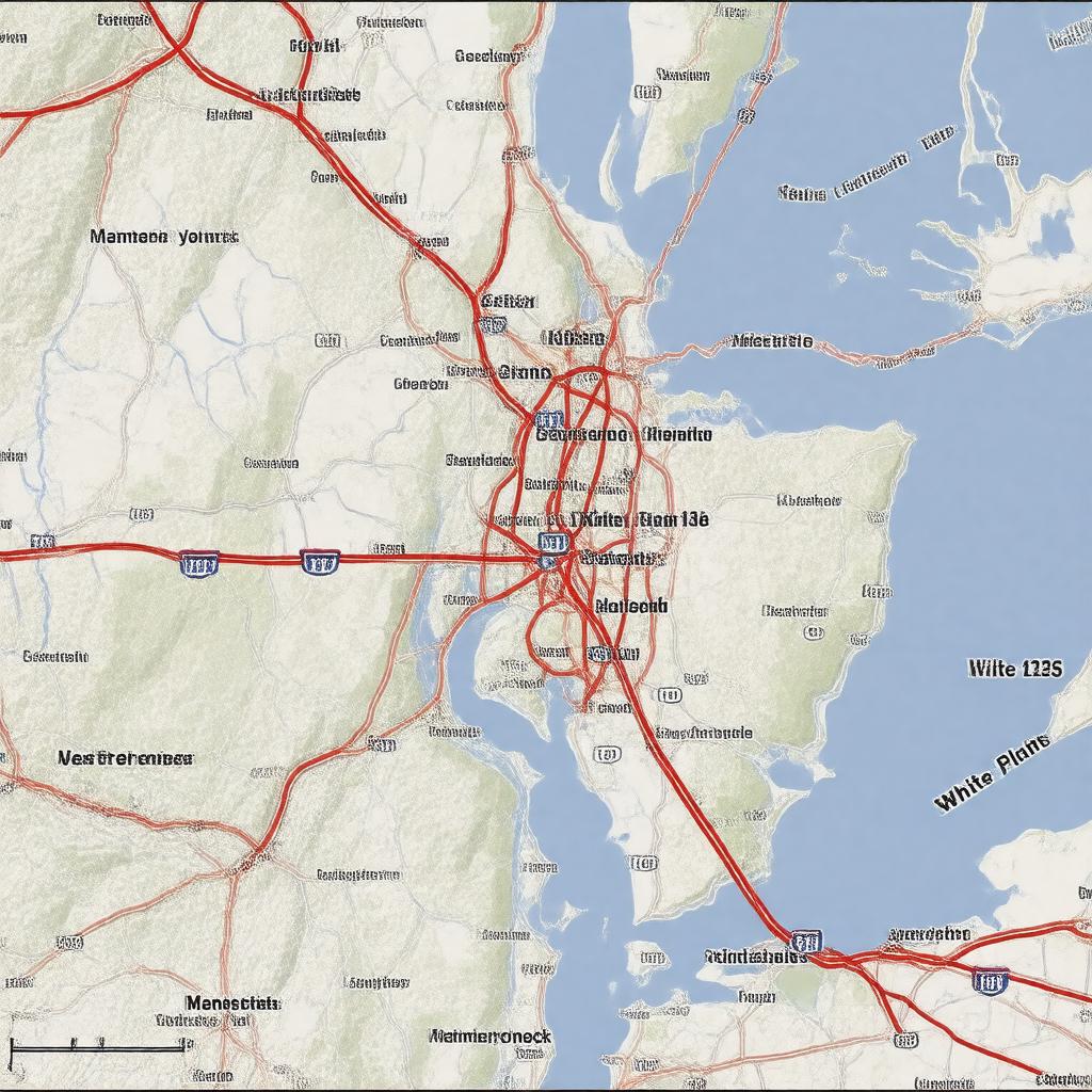 AI-created image of New York State Route 125