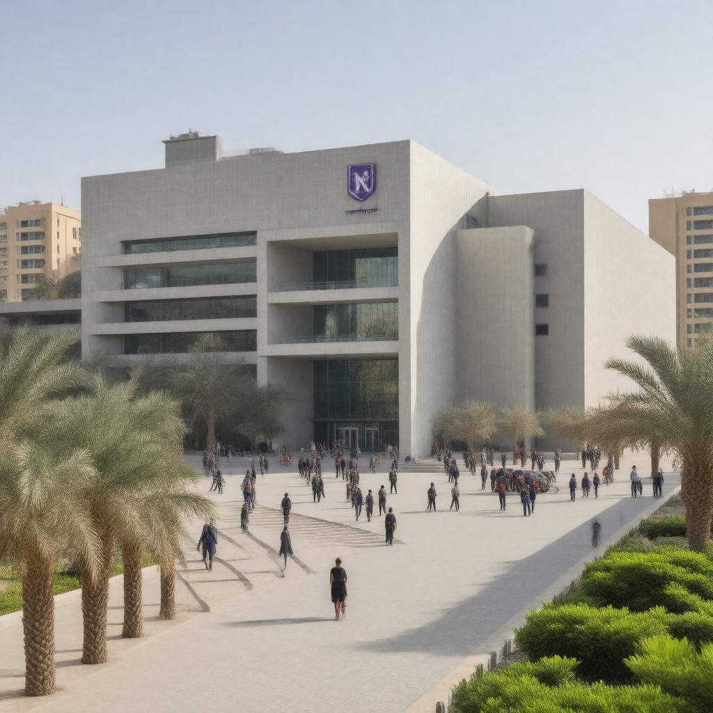Click to view larger image AI-created image of New York University Abu Dhabi