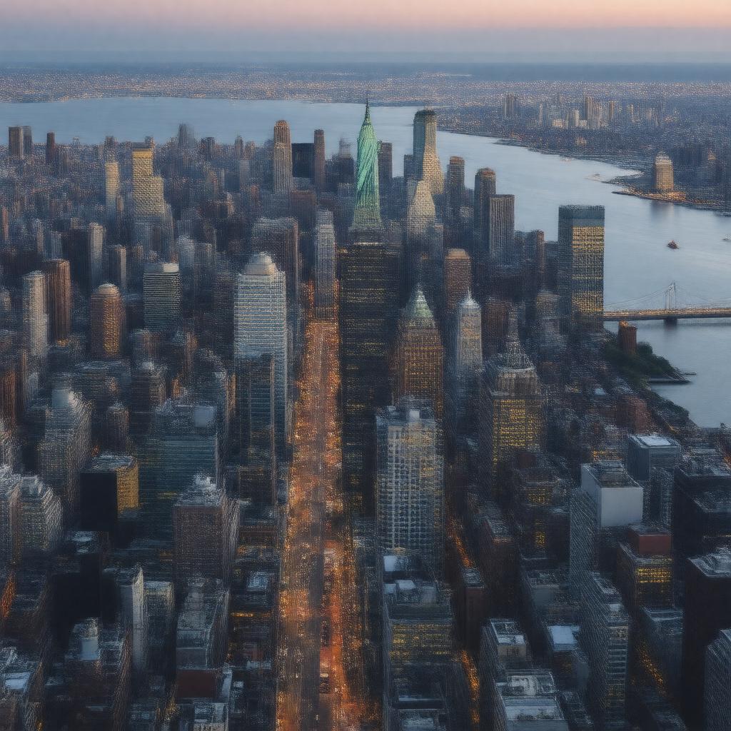 AI-created image of New York metropolitan area
