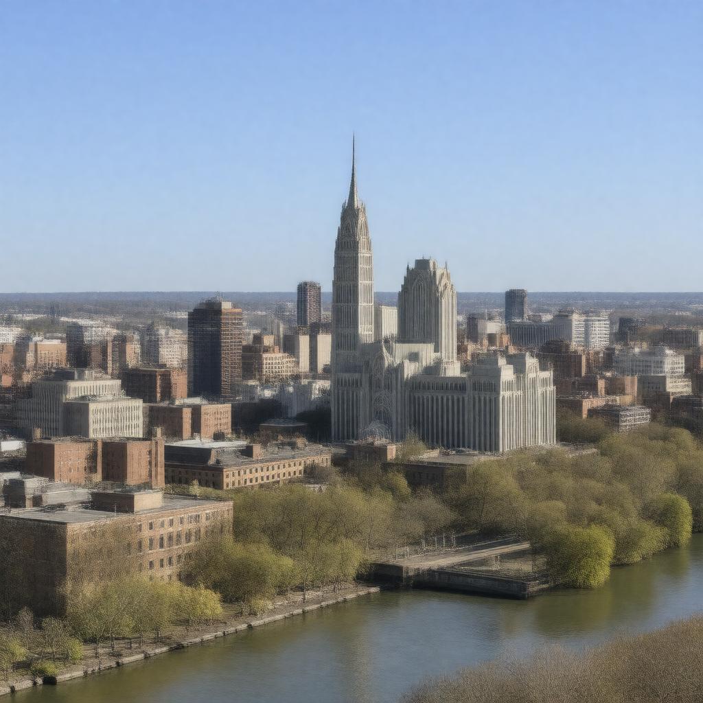 AI-created image of Newark, New Jersey, USA