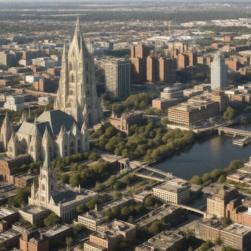 AI-created image of Newark, New Jersey, United States