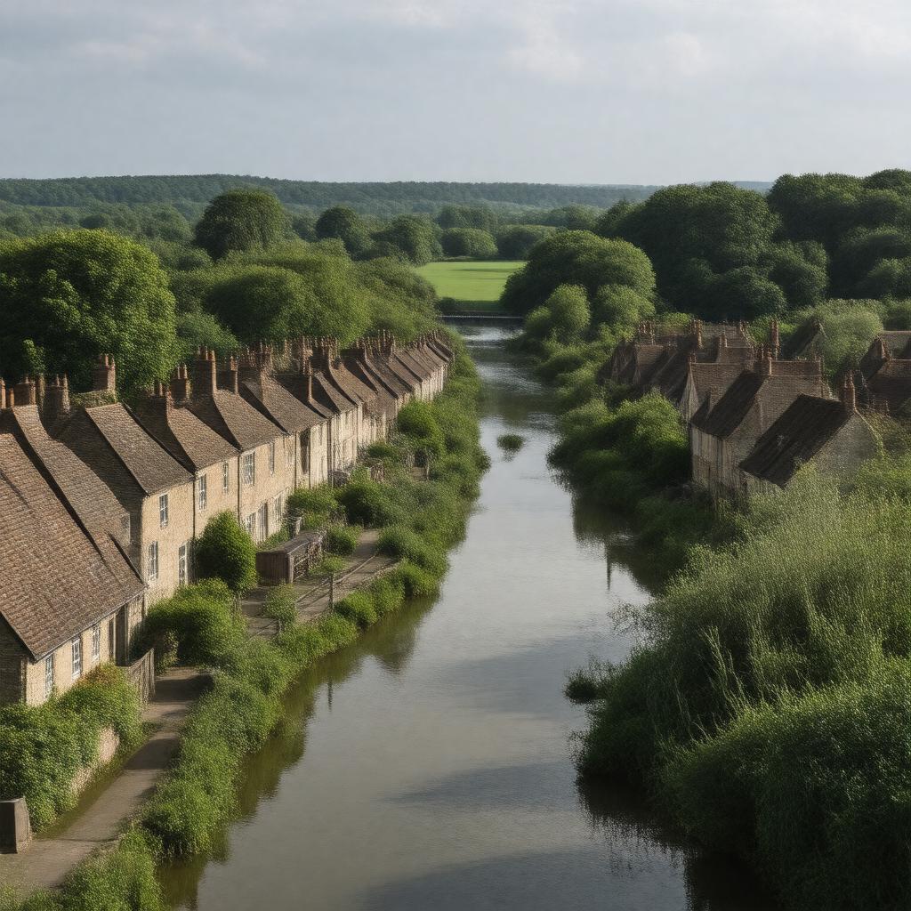 AI-created image of Newbury, Berkshire, England