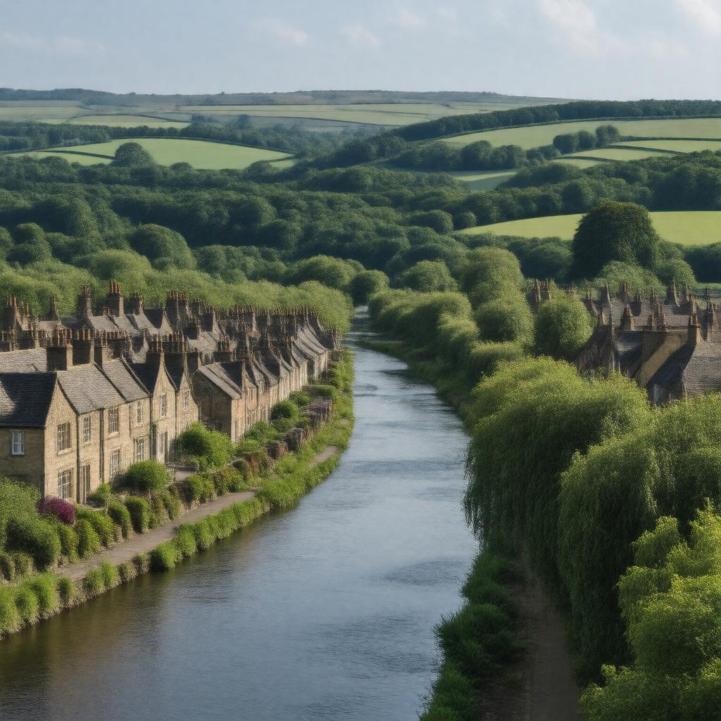 AI-created image of Newbury, England