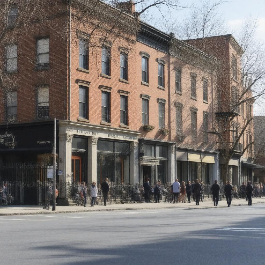 AI-created image of Newbury Street