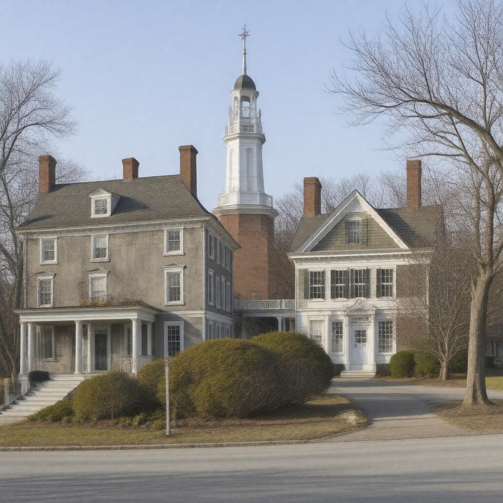 Click to view larger image AI-created image of Newburyport Historic District