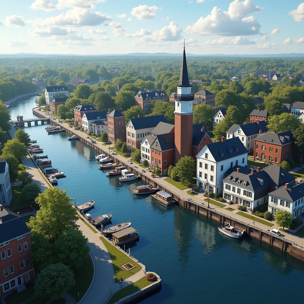 Click to view larger image AI-created image of Newburyport, Massachusetts, United States