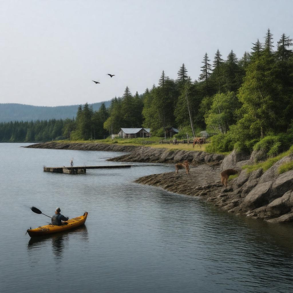 AI-created image of Newcastle Island