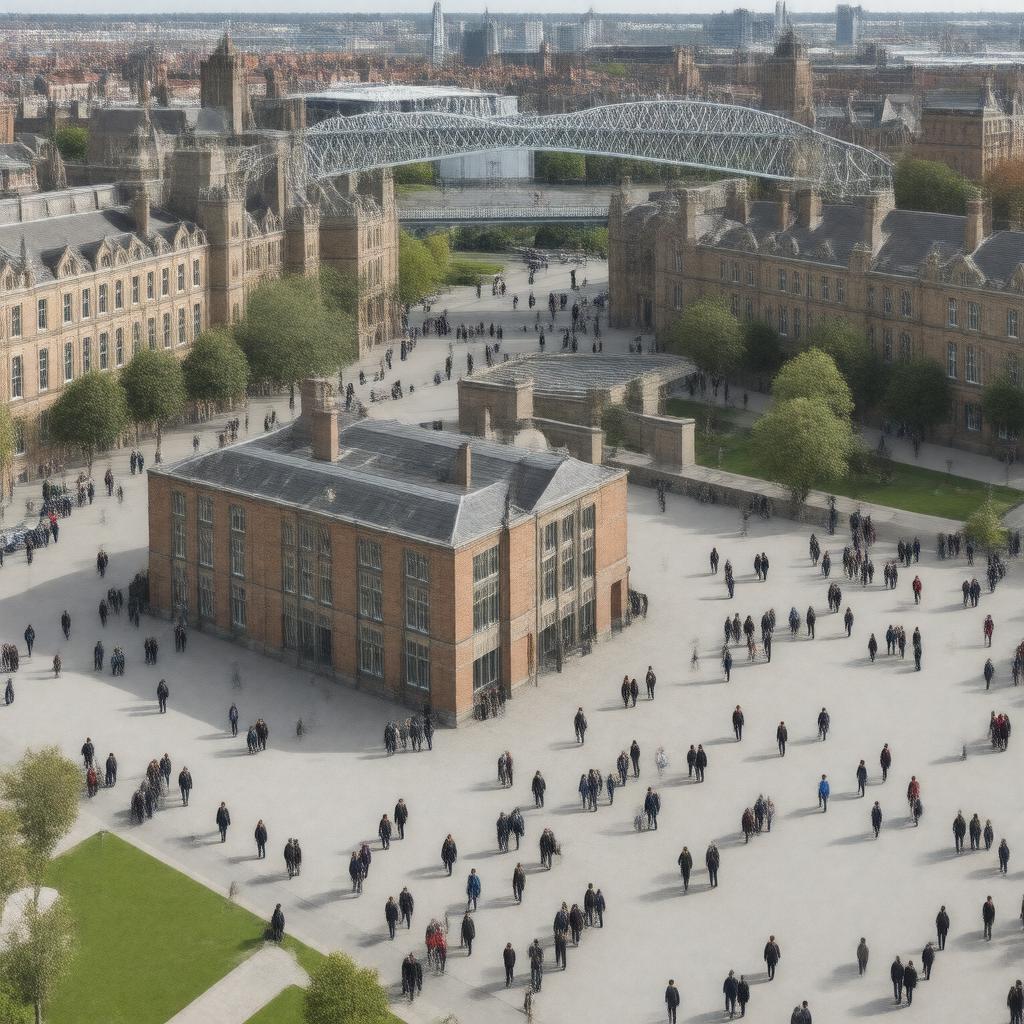 AI-created image of Newcastle University