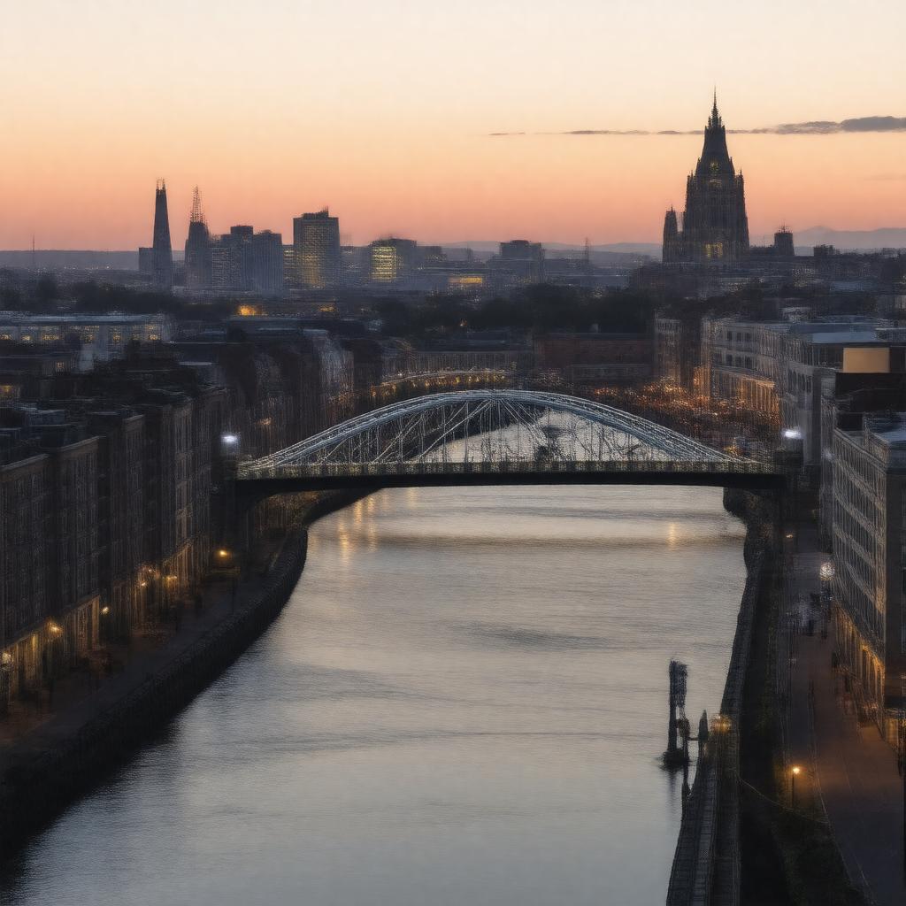 AI-created image of Newcastle upon Tyne