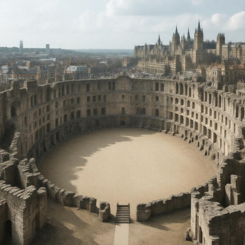 AI-created image of Newington Butts, England