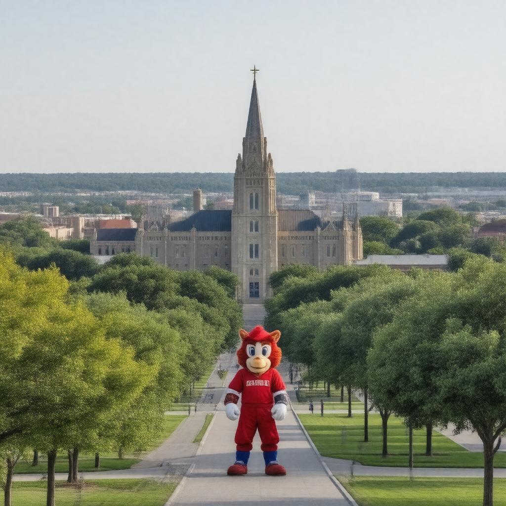 AI-created image of Newman University, Wichita