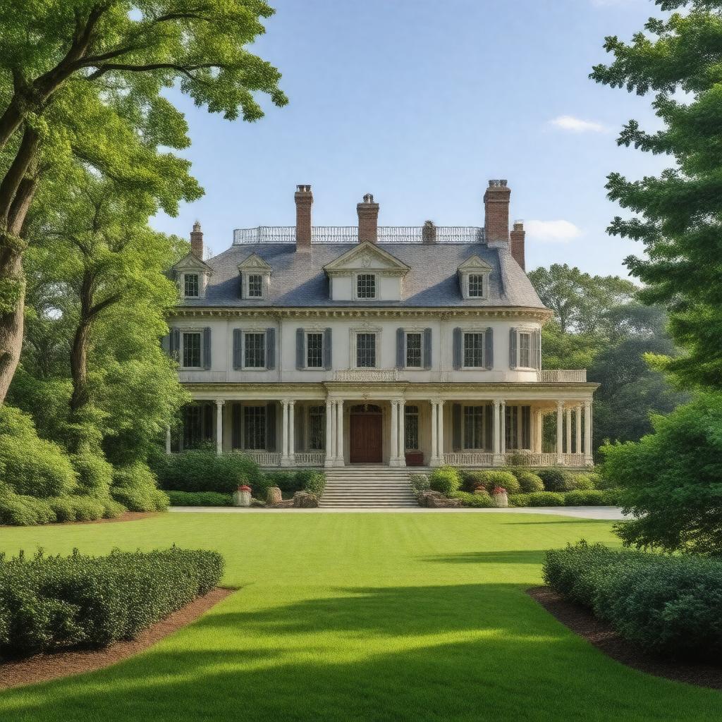 Click to view larger image AI-created image of Newport Mansions