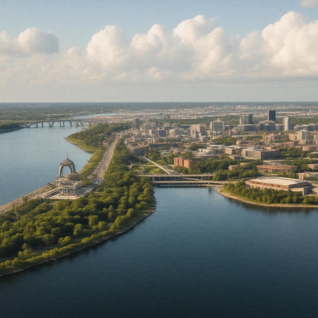 AI-created image of Newport News, Virginia, United States