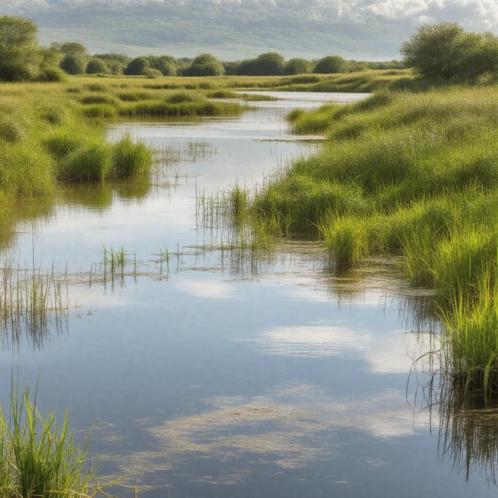 AI-created image of Newport Wetlands