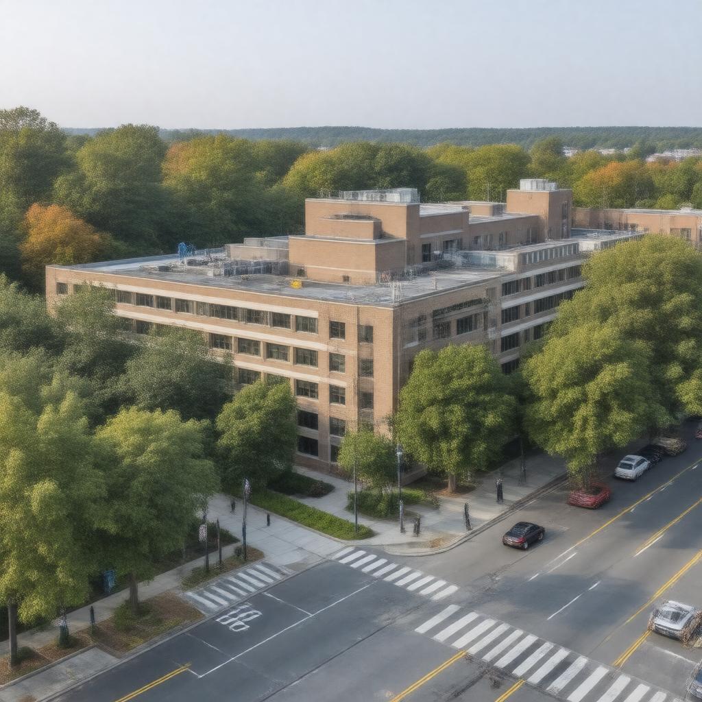 AI-created image of Newton-Wellesley Hospital