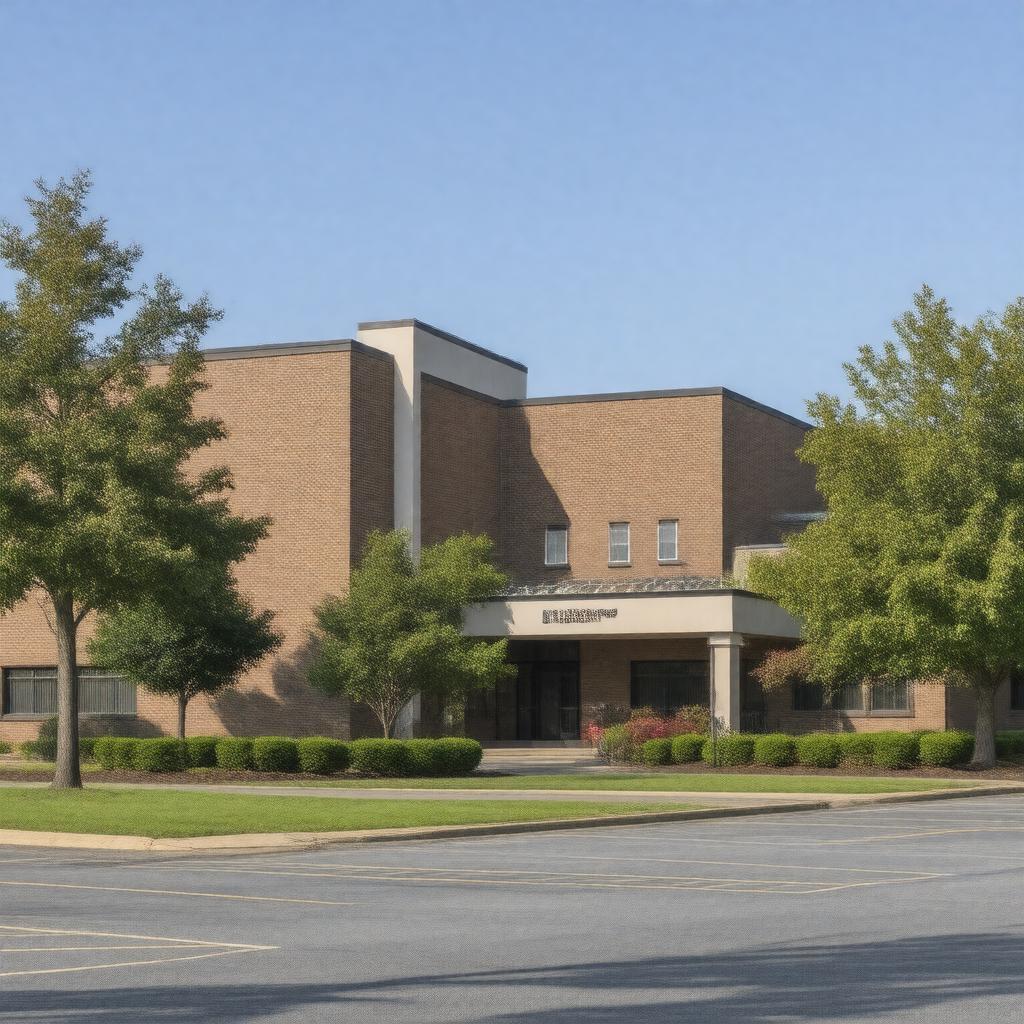 AI-created image of Newton-Wellesley Hospital (Waltham branch)