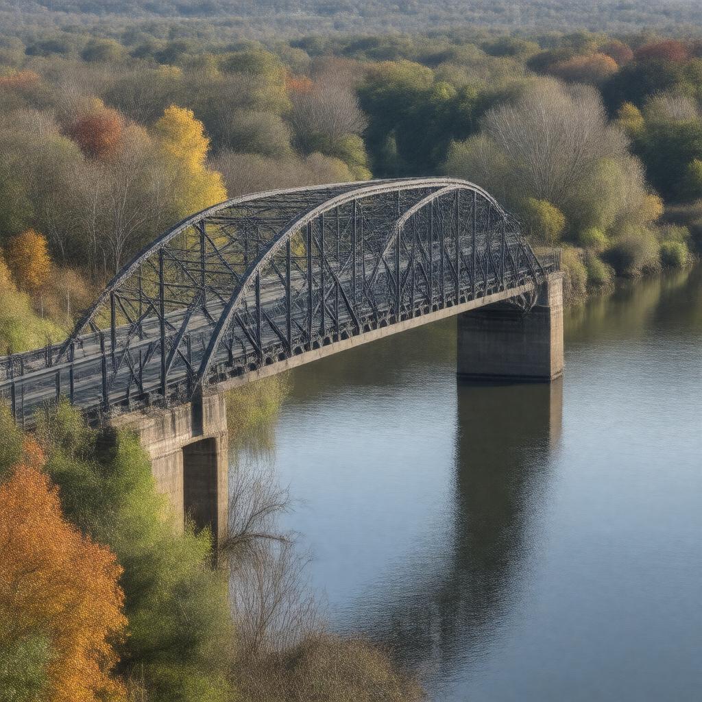 AI-created image of Newton-Weston Bridge