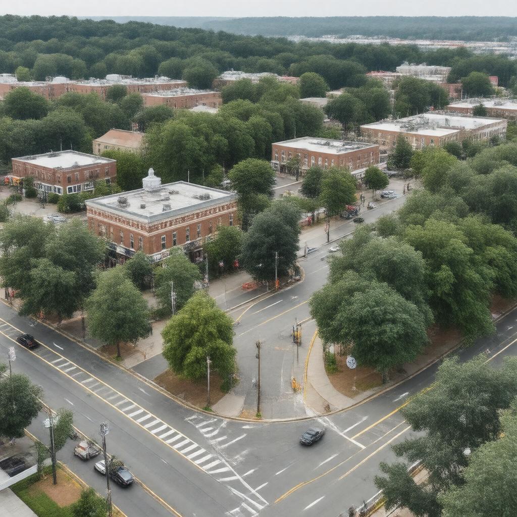 AI-created image of Newton Corner