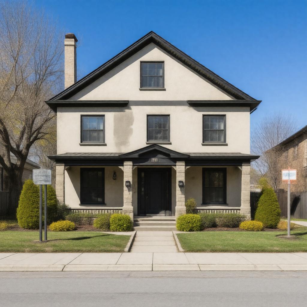 AI-created image of Newton Court Apartments