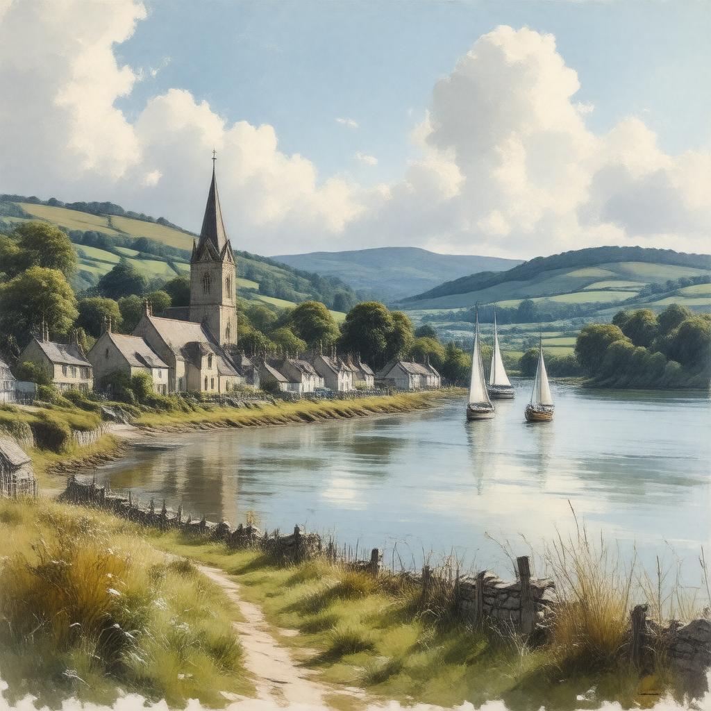 AI-created image of Newton Ferrers