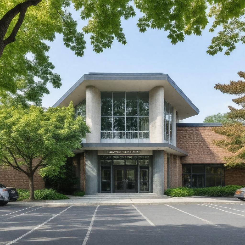 AI-created image of Newton Free Library