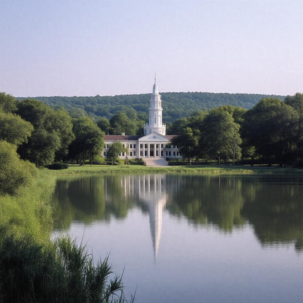 AI-created image of Newton, Massachusetts, USA