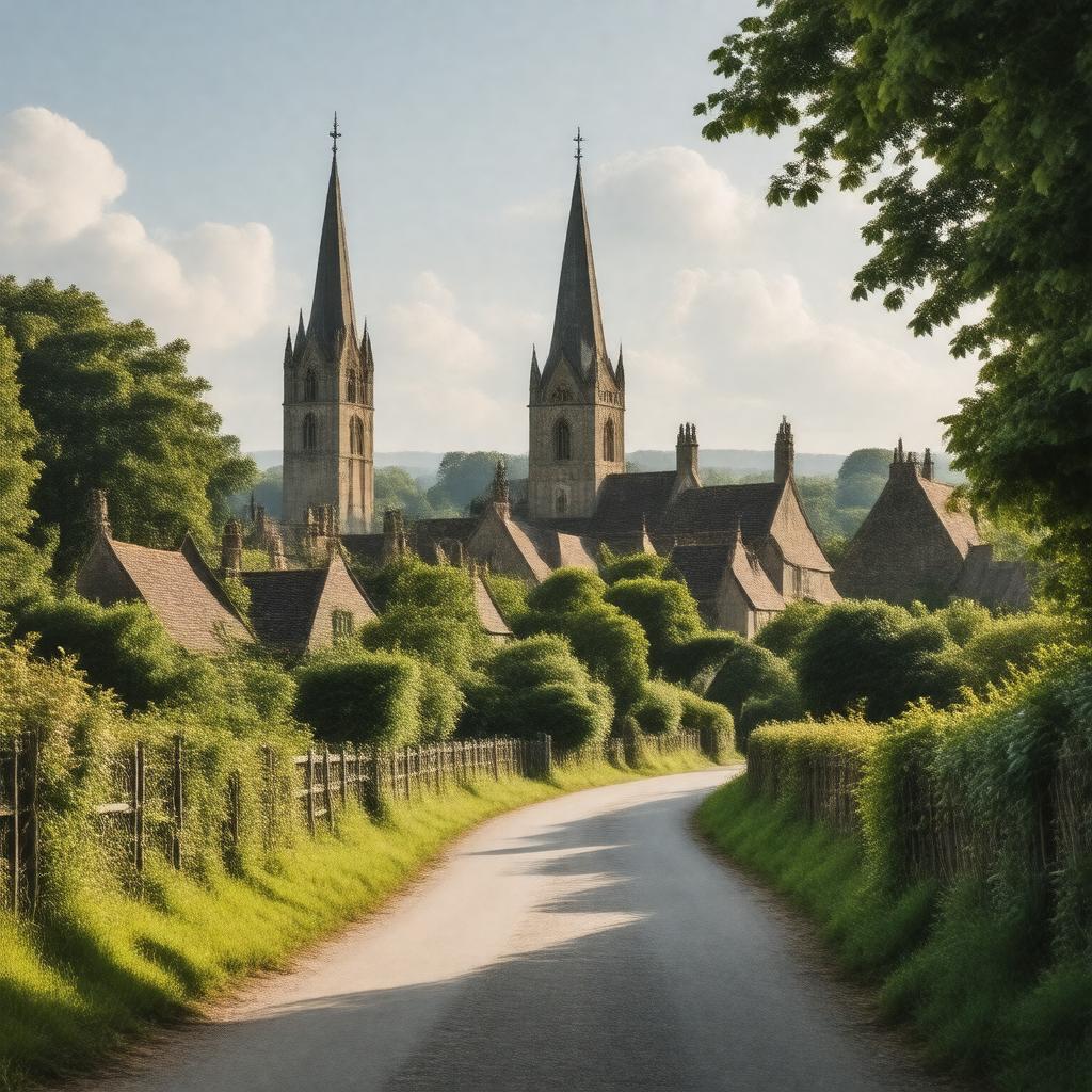 AI-created image of Newton St Loe