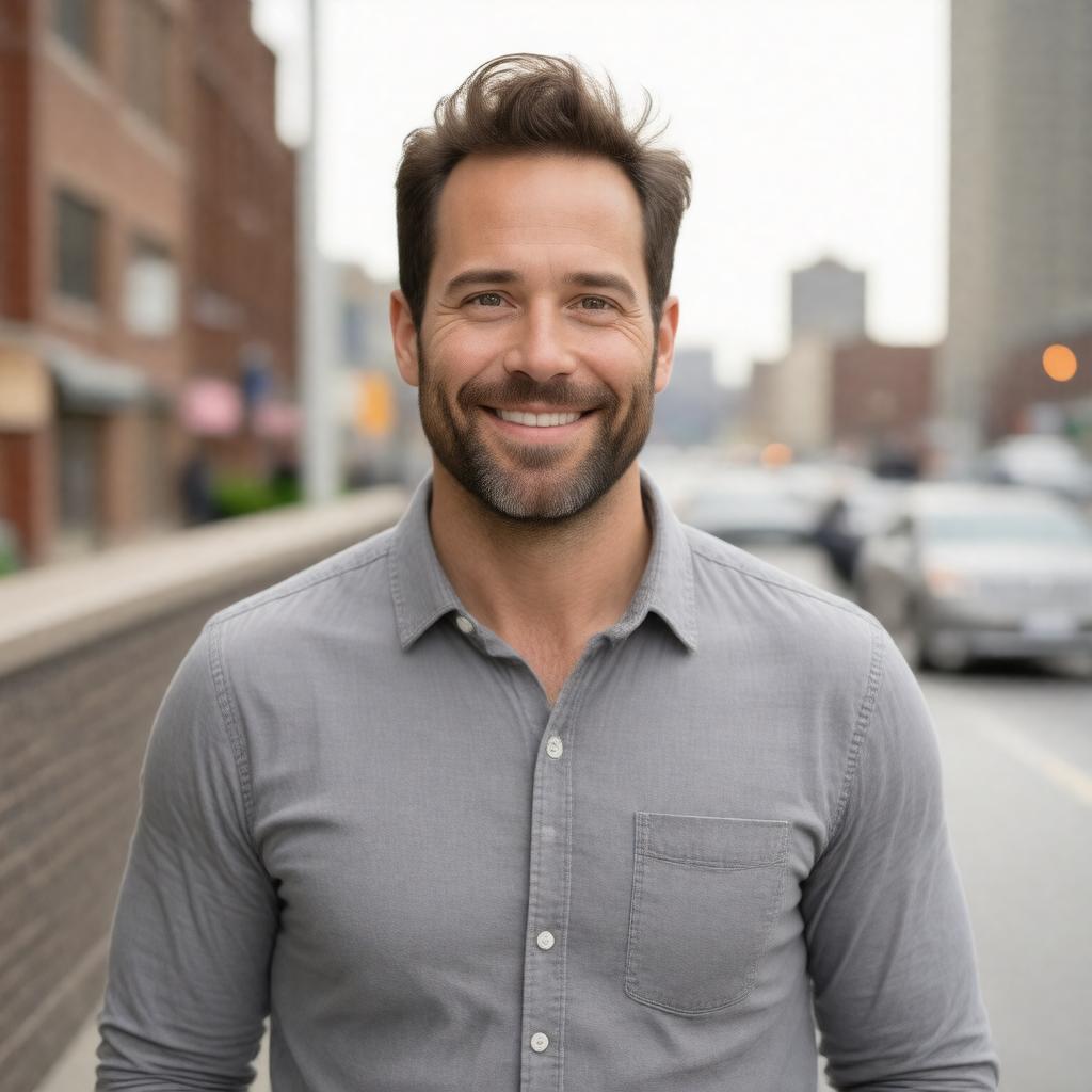 Click to view larger image AI-created image of Niall Matter