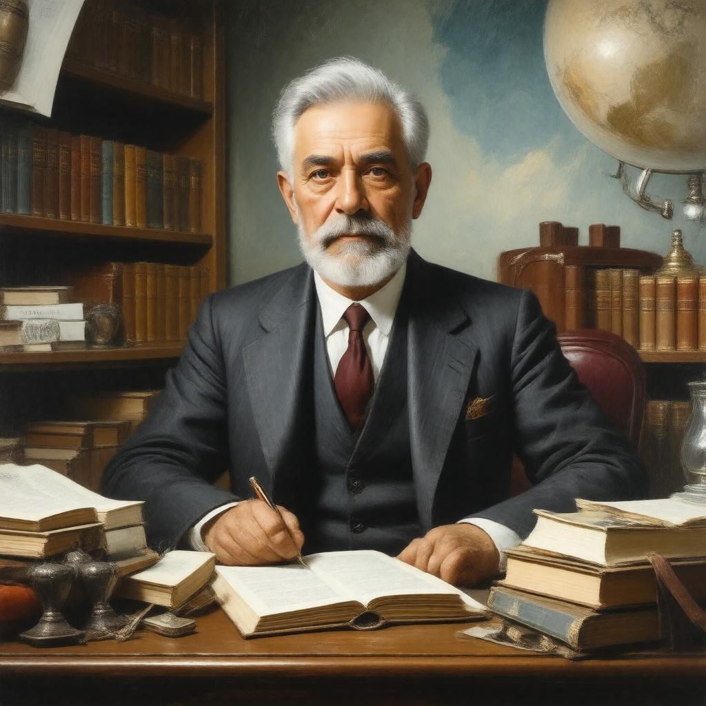 AI-created image of Nicanor Parra