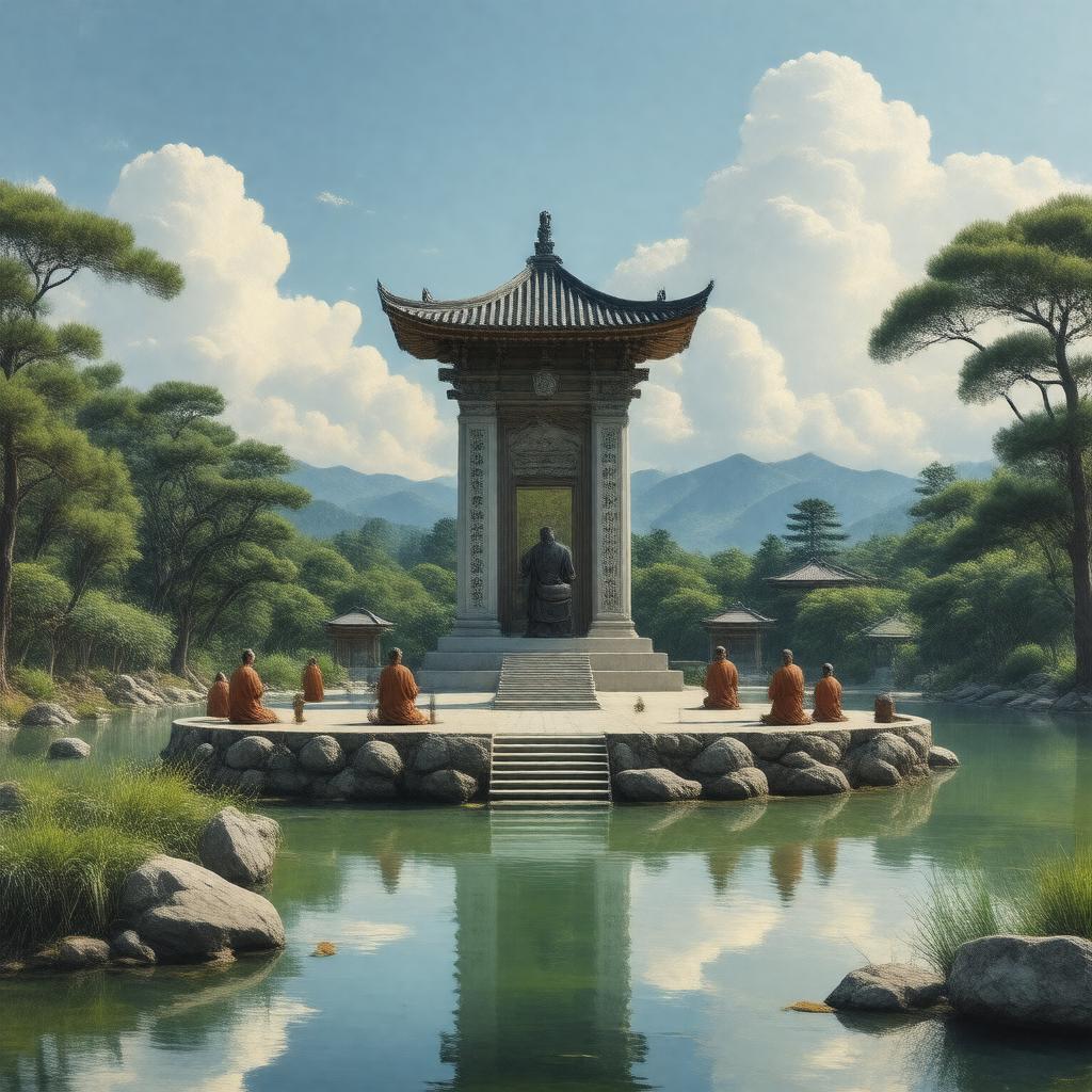 AI-created image of Nichiren Buddhism