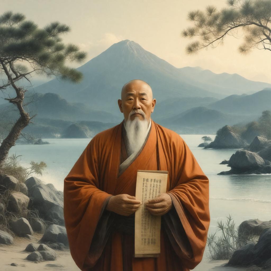 AI-created image of Nichiren