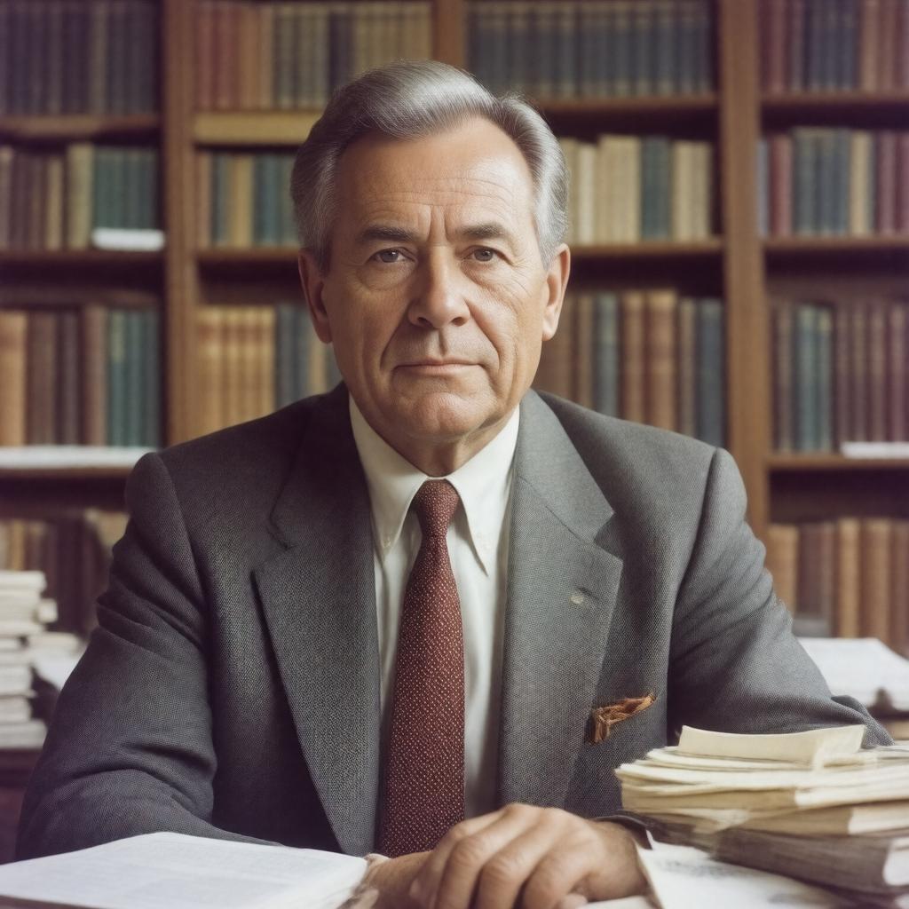 AI-created image of Nicholas Gell-Mann