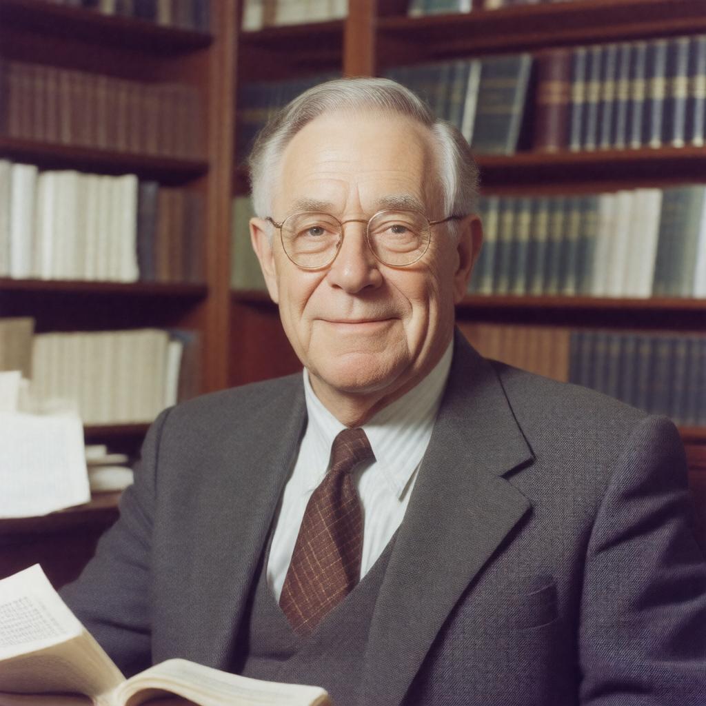 AI-created image of Nicholas Rescher
