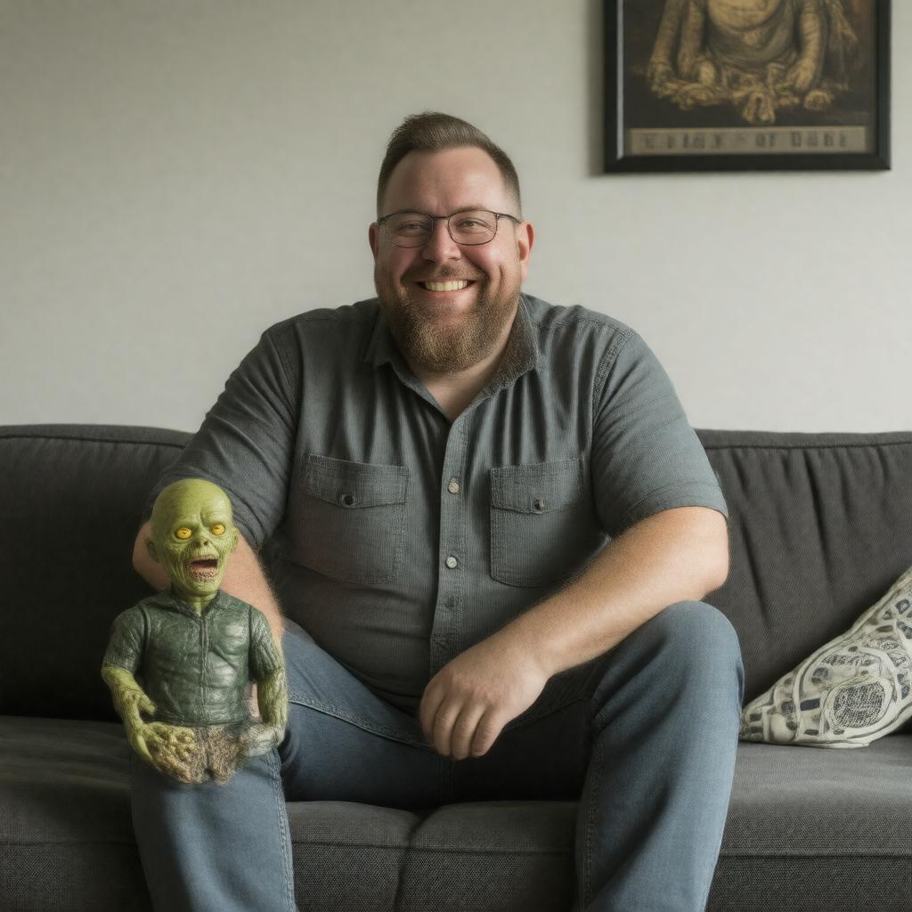 AI-created image of Nick Frost