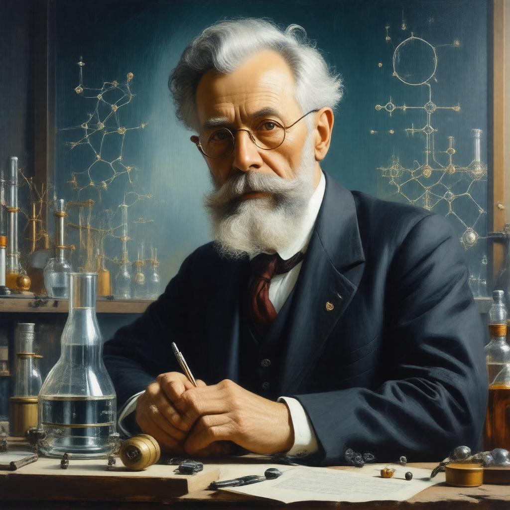 AI-created image of Nicolaas Bloembergen