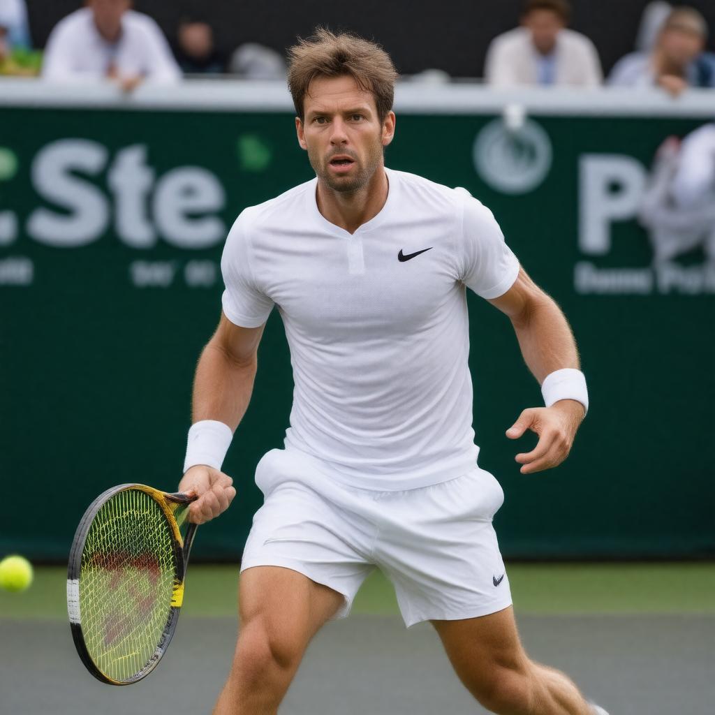 AI-created image of Nicolas Mahut