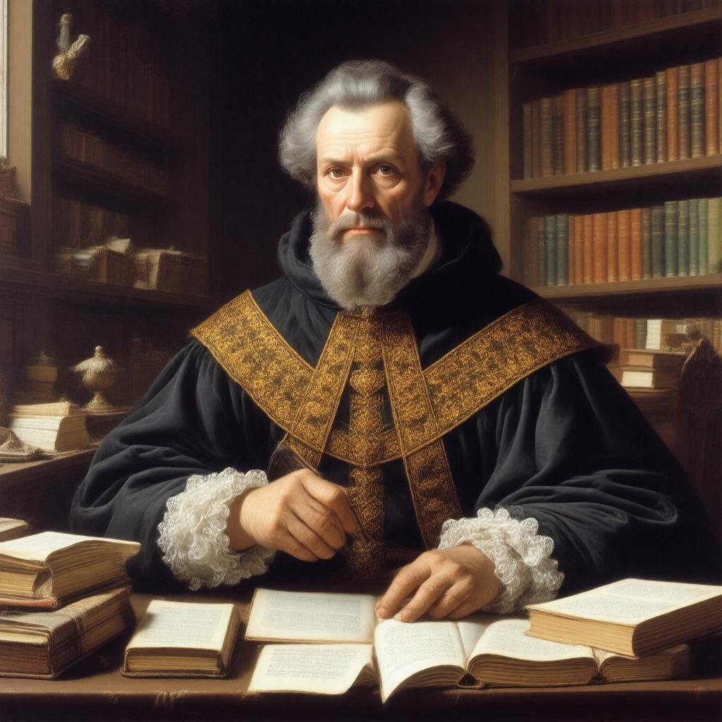 AI-created image of Nicolas Malebranche