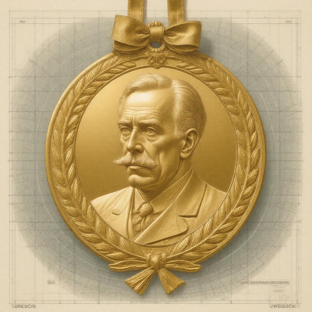 AI-created image of Niels Bohr Gold Medal