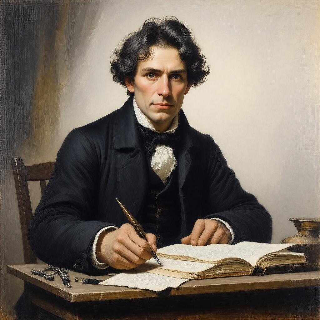 AI-created image of Niels Henrik Abel