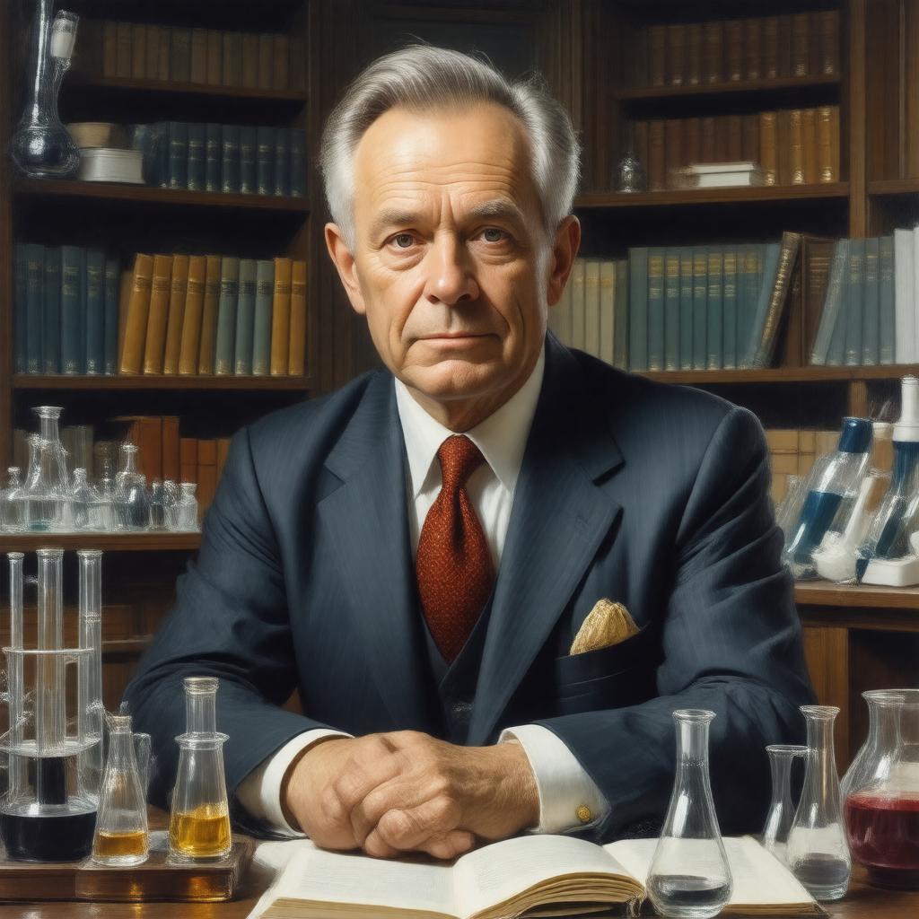 AI-created image of Niels Kaj Jerne