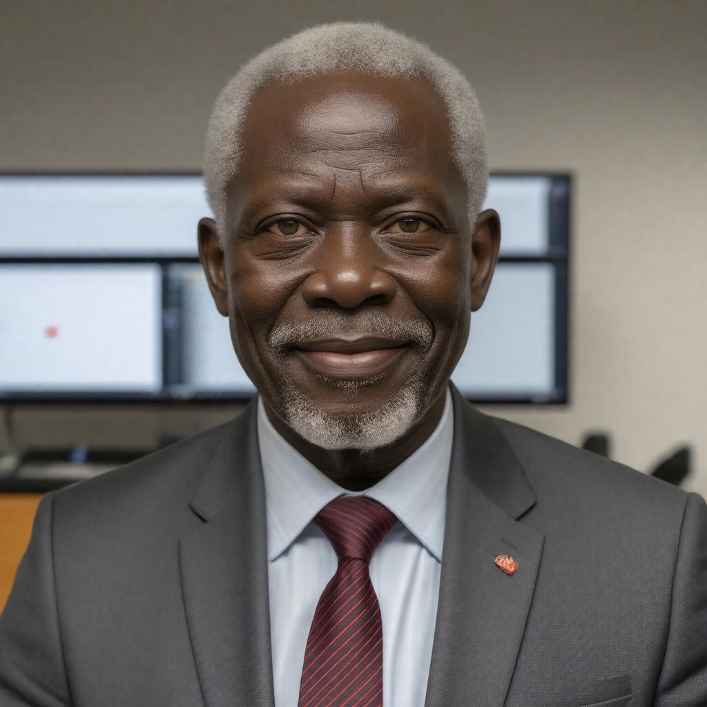 Click to view larger image AI-created image of Nii Quaynor