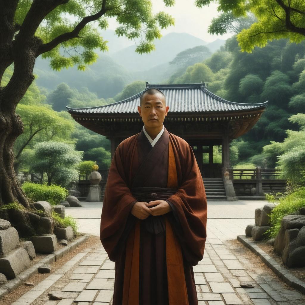 Click to view larger image AI-created image of Nikkō Shōnin