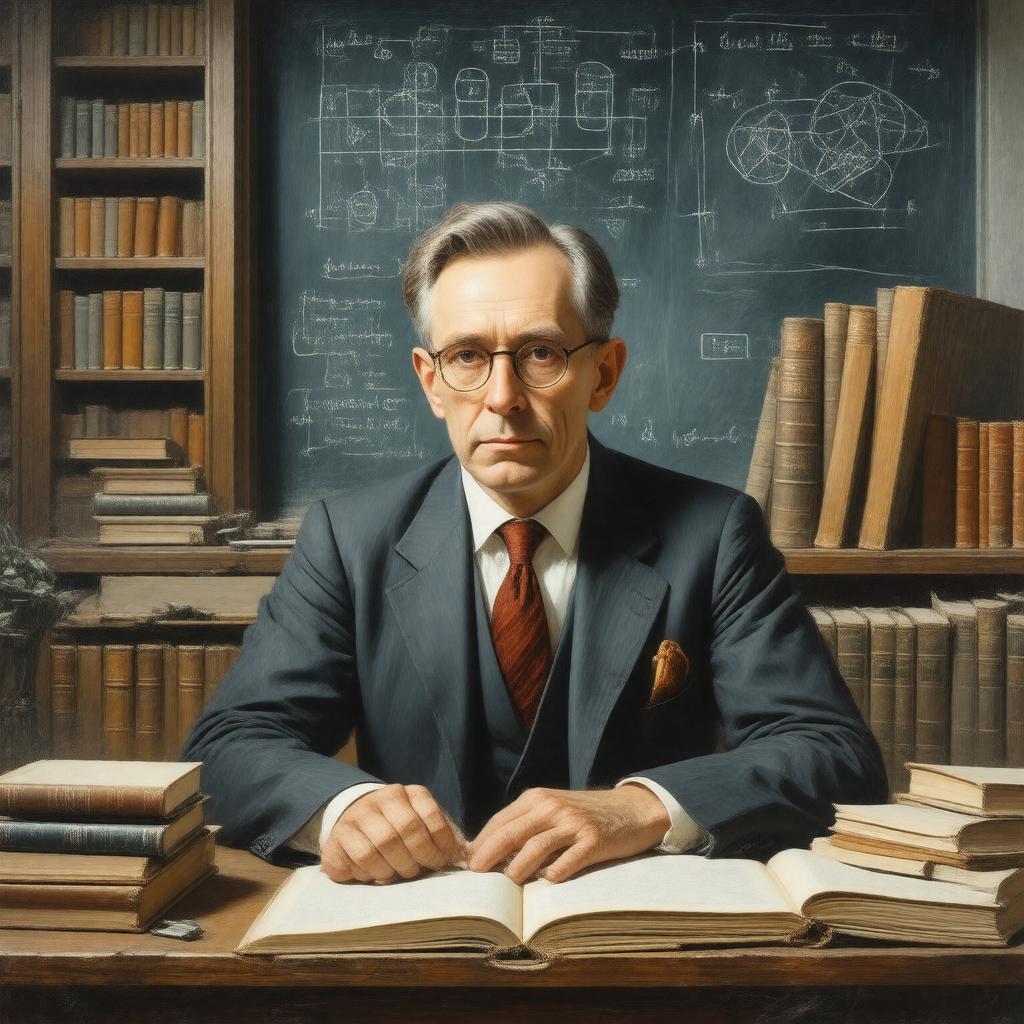 Click to view larger image AI-created image of Niklas Luhmann