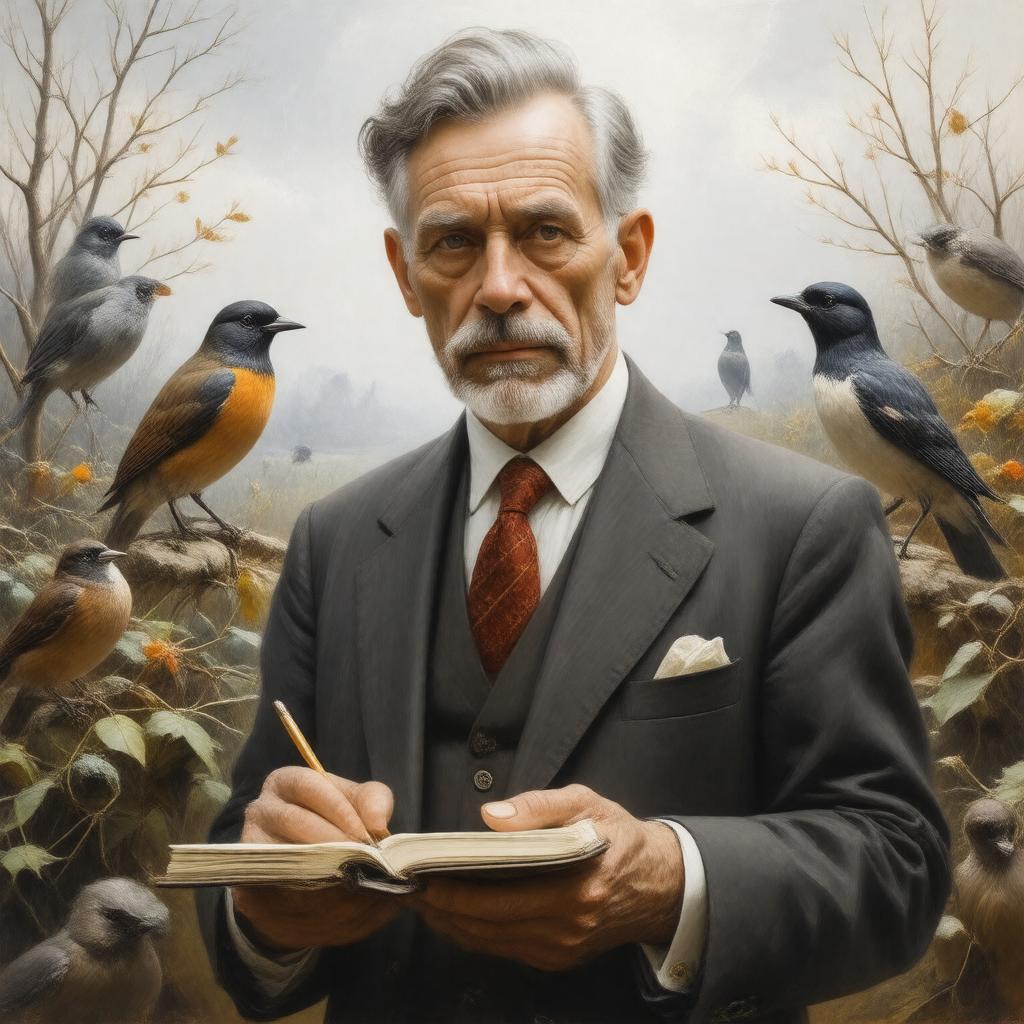 AI-created image of Niko Tinbergen