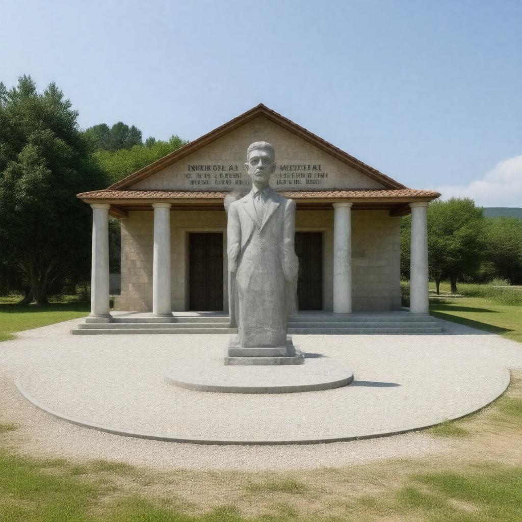 AI-created image of Nikola Tesla Memorial Center