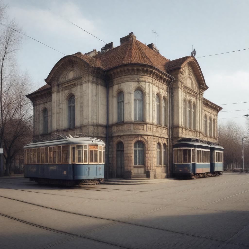 AI-created image of Nikola Tesla Museum