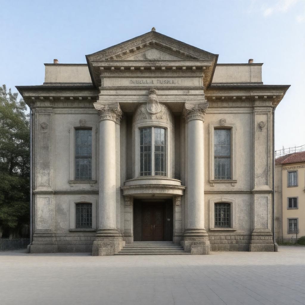 AI-created image of Nikola Tesla Museum, Belgrade, Serbia