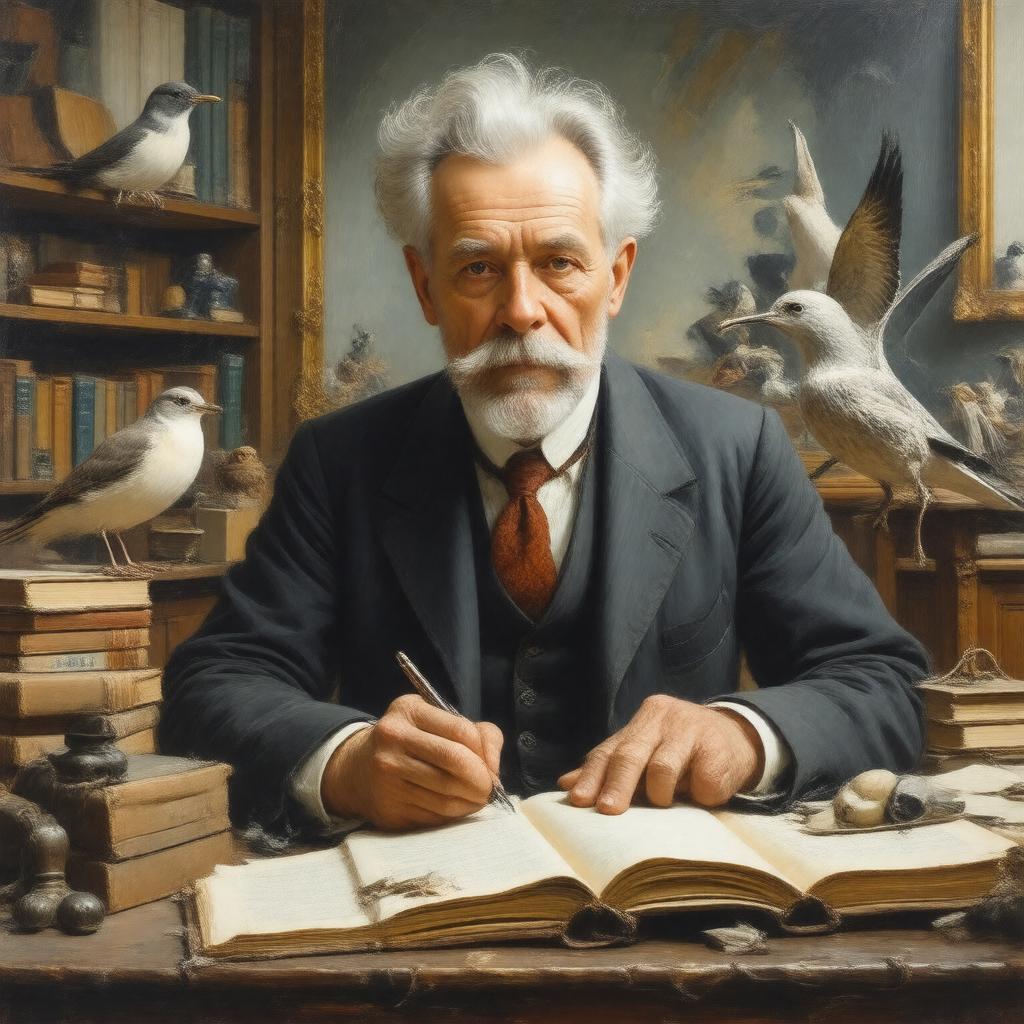 AI-created image of Nikolaas Tinbergen