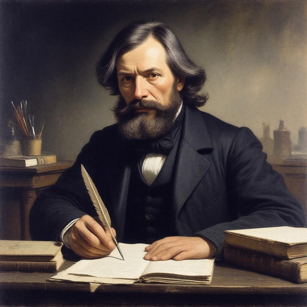 AI-created image of Nikolai Gogol