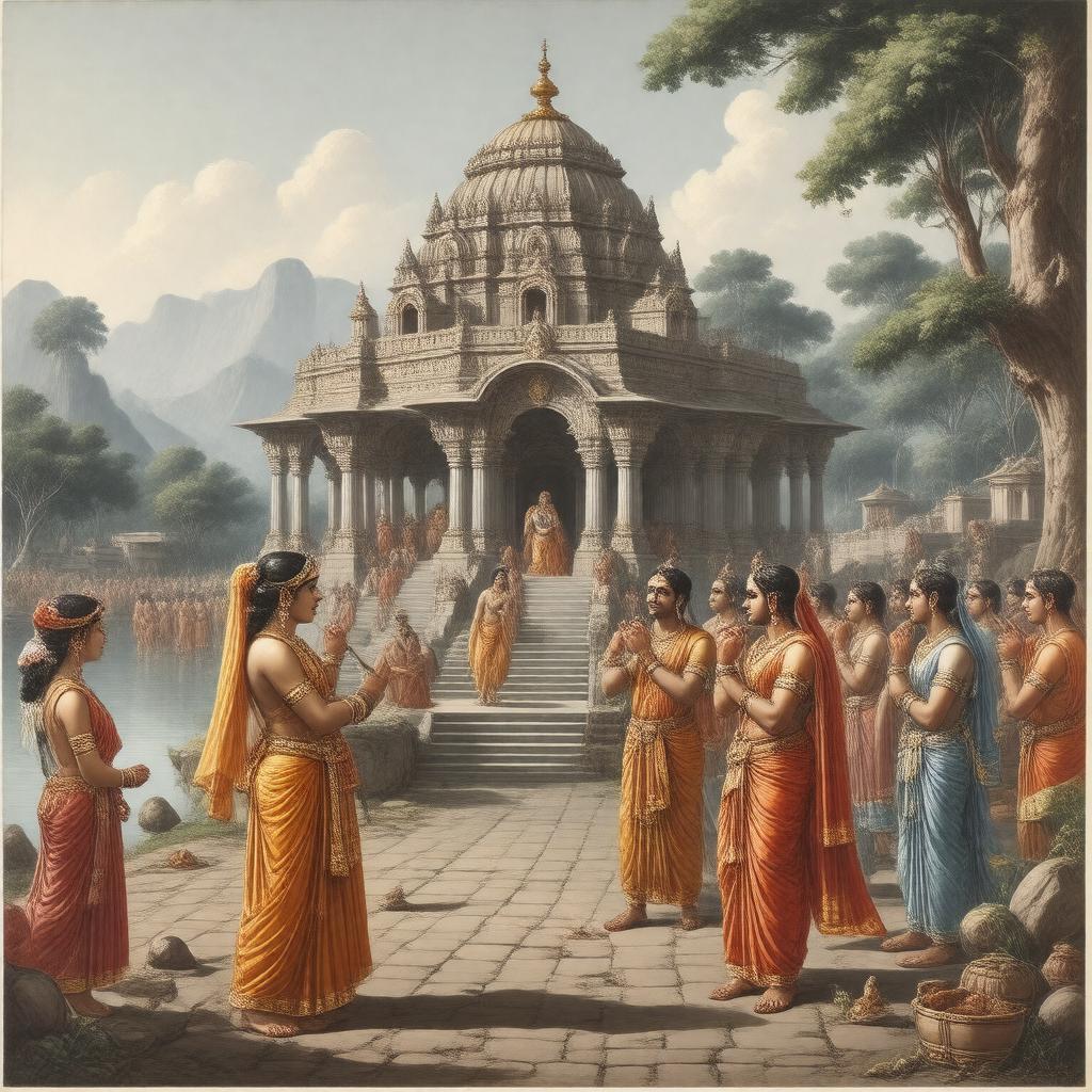 AI-created image of Nimbarka Sampradaya